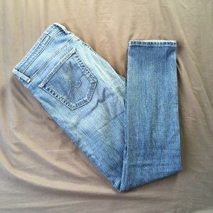 AG ‘the Stevie Ankle’ Slim Straight Leg Jeans